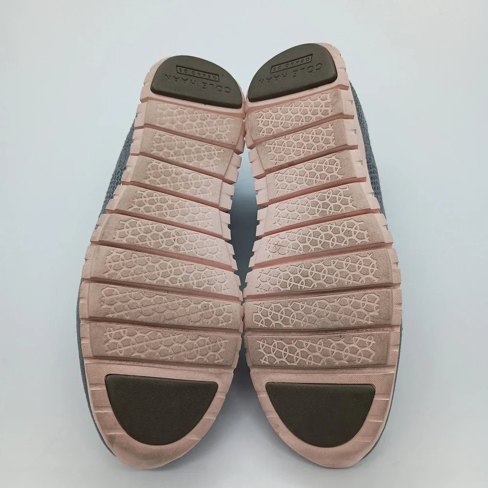 Cole Haan ZeroGrand Stitchlite Wingtip‎ Oxford Gray Pink Womens 7B